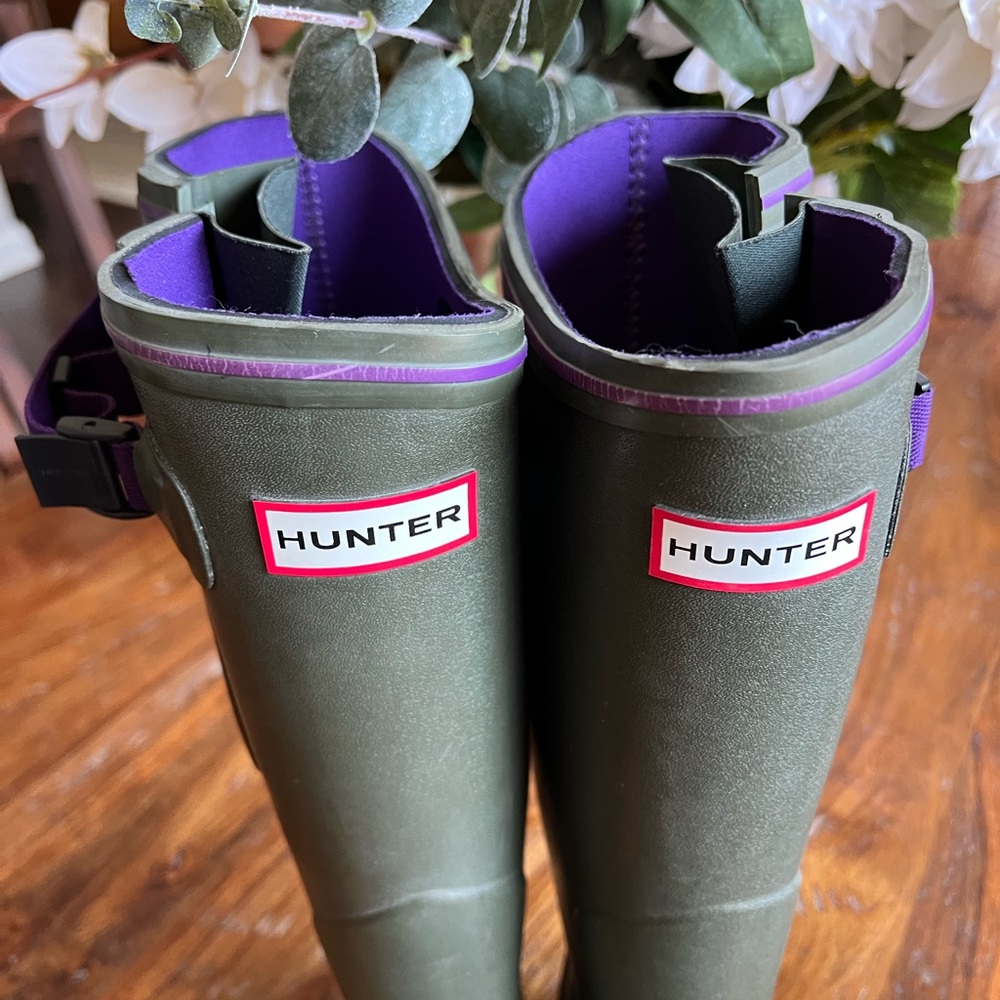 Hunter Green Riding/Mucking Boots - Picture 2 of 14